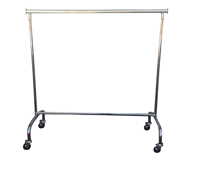 Stackable chromed clothing rack